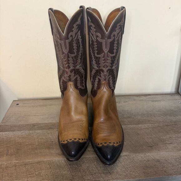 1883 by Lucchese two-tone western cowboy boots men’s size 9 2E wide main image 4